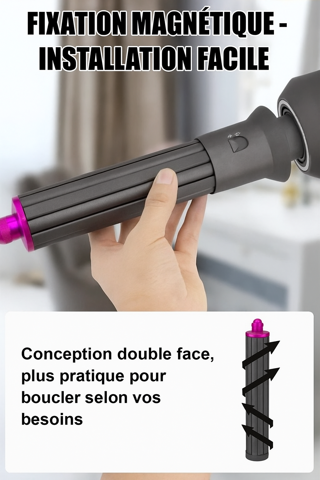 THairaLys™ Sèche-Cheveux Professionnel Sans Pale  –  Séchage Rapide & Brillance Éclatante